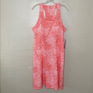 KRIMSON KLOVER Piper Dress Sleeveless SPF 40 Floral Print Coral White NWT Large